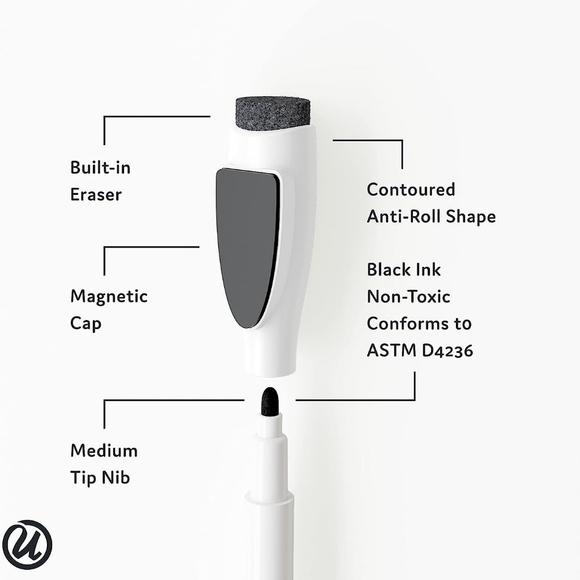 rU Brands Rustic Weekly Dry Erase Planner Board, 14 x 14 Inches, Office … - Picture 4 of 5